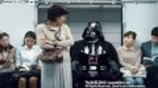 Darth Vader Reduced to Doing Korean Ads, Warping into the Women's Restroom